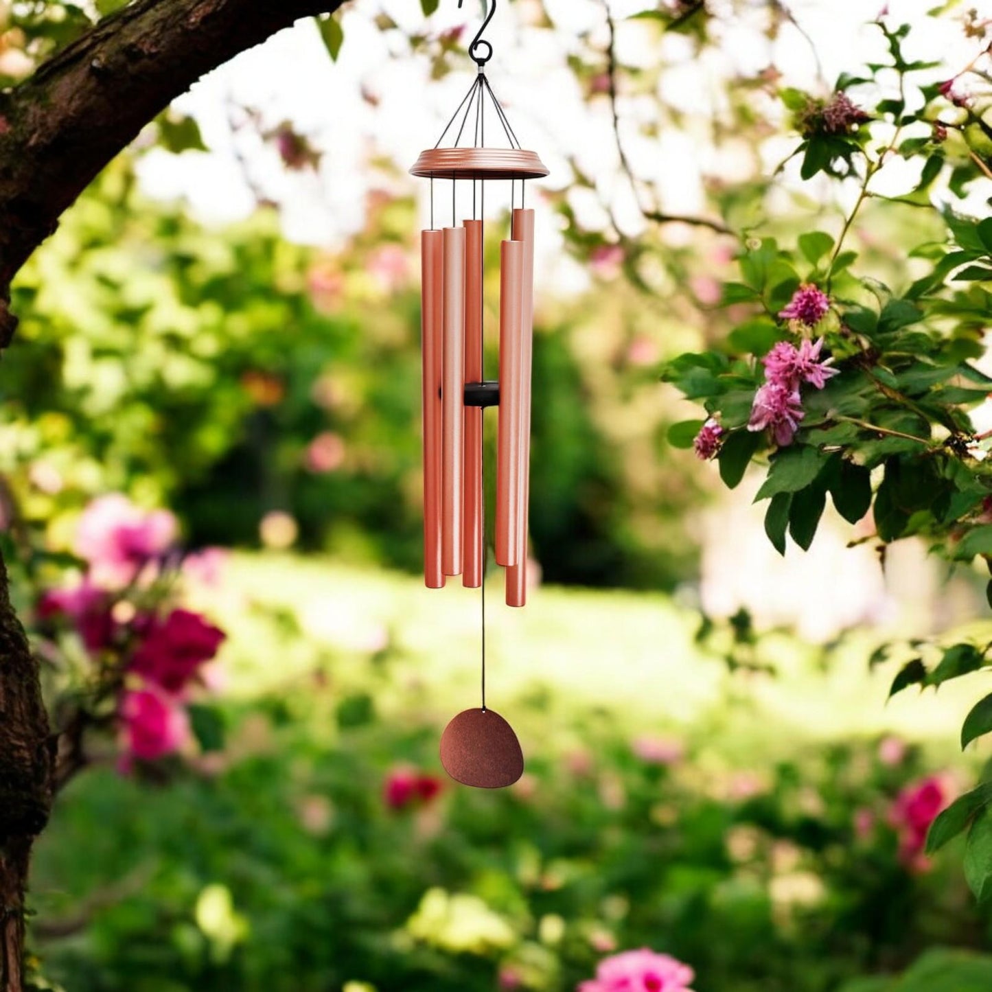 Concerto Musical Wind Chime – 36" Rose Gold (91cm x 15cm x 15cm) | Large Deep-Tone Metal Wind Chime for Outdoor & Indoor Décor