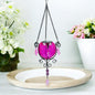 Mystic Moroccan Clear Cerise Solar Lantern – 55cm | Solar-Powered Outdoor Lantern with Intricate Moroccan Design