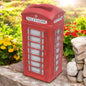 Large Resin London Telephone Box Planter – 38.5cm x 18cm x 16cm | Unique British Red Telephone Box Garden Planter