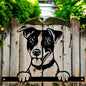 Metal Jack Russell Peeking Dog Silhouette – 22.5cm x 32cm | Durable Outdoor & Indoor Wall Art for Garden, Fence, or Home Décor