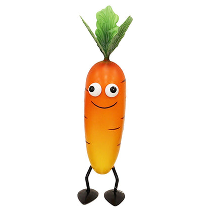 Metal Carrot Veggie Patch Pal – 25.5 x 8.5 x 6.5 CM | Fun & Whimsical Metal Garden Ornament |  Outdoor Carrot Decor for Vegetable Patches