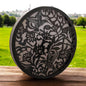 Hummingbird Solar Wall Panel – 40 x 40 x 5 CM | Solar-Powered Outdoor Wall Art | Metal Garden Panel with LED Light for Patio