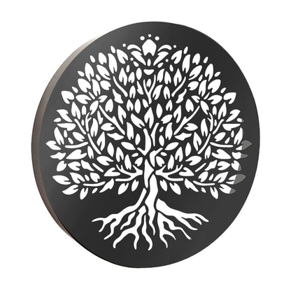 Metal Moroccan Solar Wall Panel – 40 x 40 x 5 CM | Solar-Powered Decorative Metal Wall Art | Weatherproof Outdoor LED Panel for Garden Décor