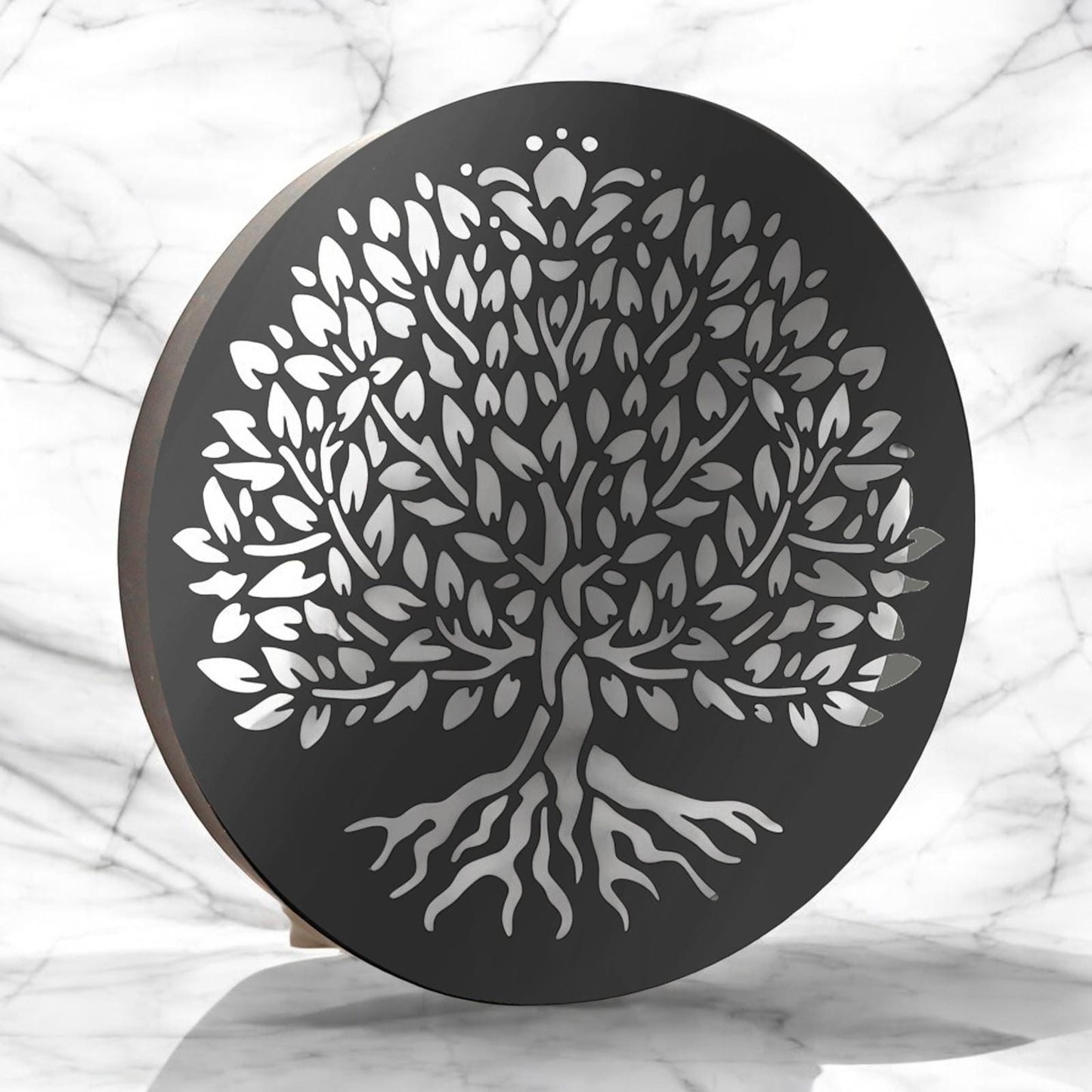 Metal Moroccan Solar Wall Panel – 40 x 40 x 5 CM | Solar-Powered Decorative Metal Wall Art | Weatherproof Outdoor LED Panel for Garden Décor
