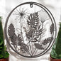 Circle Floral 3D Wall Décor – 40 x 40 x 5 CM | Handcrafted Metal Flower Wall Art | Elegant Indoor & Outdoor