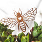 Rusted Metal Honey Bee Silhouette Wall Art – 24 x 38 CM | Rustic Bee Wall Hanging for Indoor & Outdoor