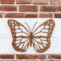 Black Rusted Butterfly Silhouette Wall Art – 24 x 38 CM | Rustic Metal Butterfly Décor for Indoor & Outdoor