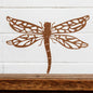 Rusted Metal Dragonfly Silhouette Wall Art – 24 x 38 CM | Rustic Metal Garden & Home Wall Décor