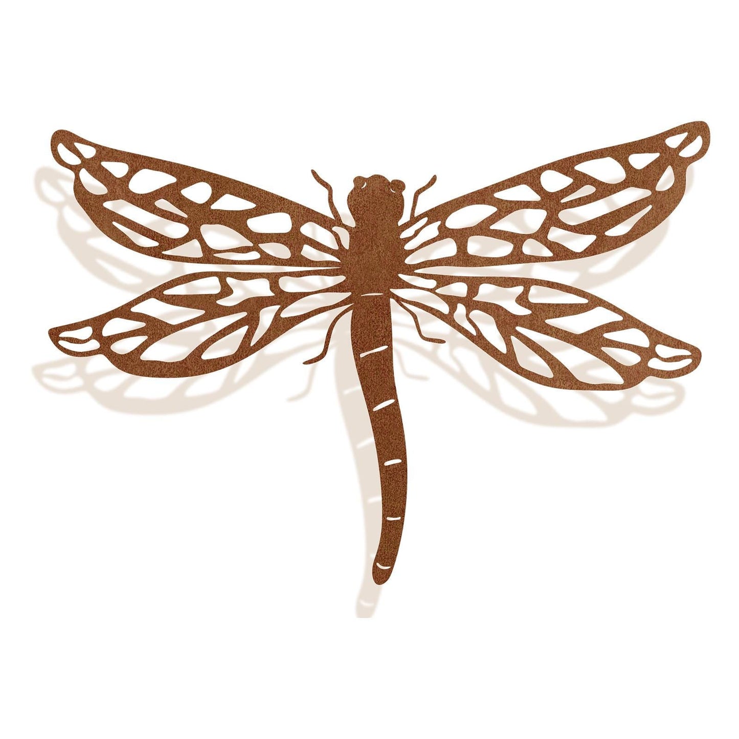 Rusted Metal Dragonfly Silhouette Wall Art – 24 x 38 CM | Rustic Metal Garden & Home Wall Décor
