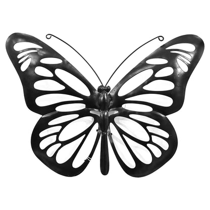 Butterfly Solar Backlit Wall Art – 25 x 34.5 CM | Solar-Powered Metal LED Wall Décor | Weatherproof Butterfly Garden Art