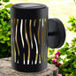 Metal Wave Wall Mounted Solar Light – 15.5 x 9.5 x 13.5 CM | Solar-Powered LED Outdoor Wall Sconce