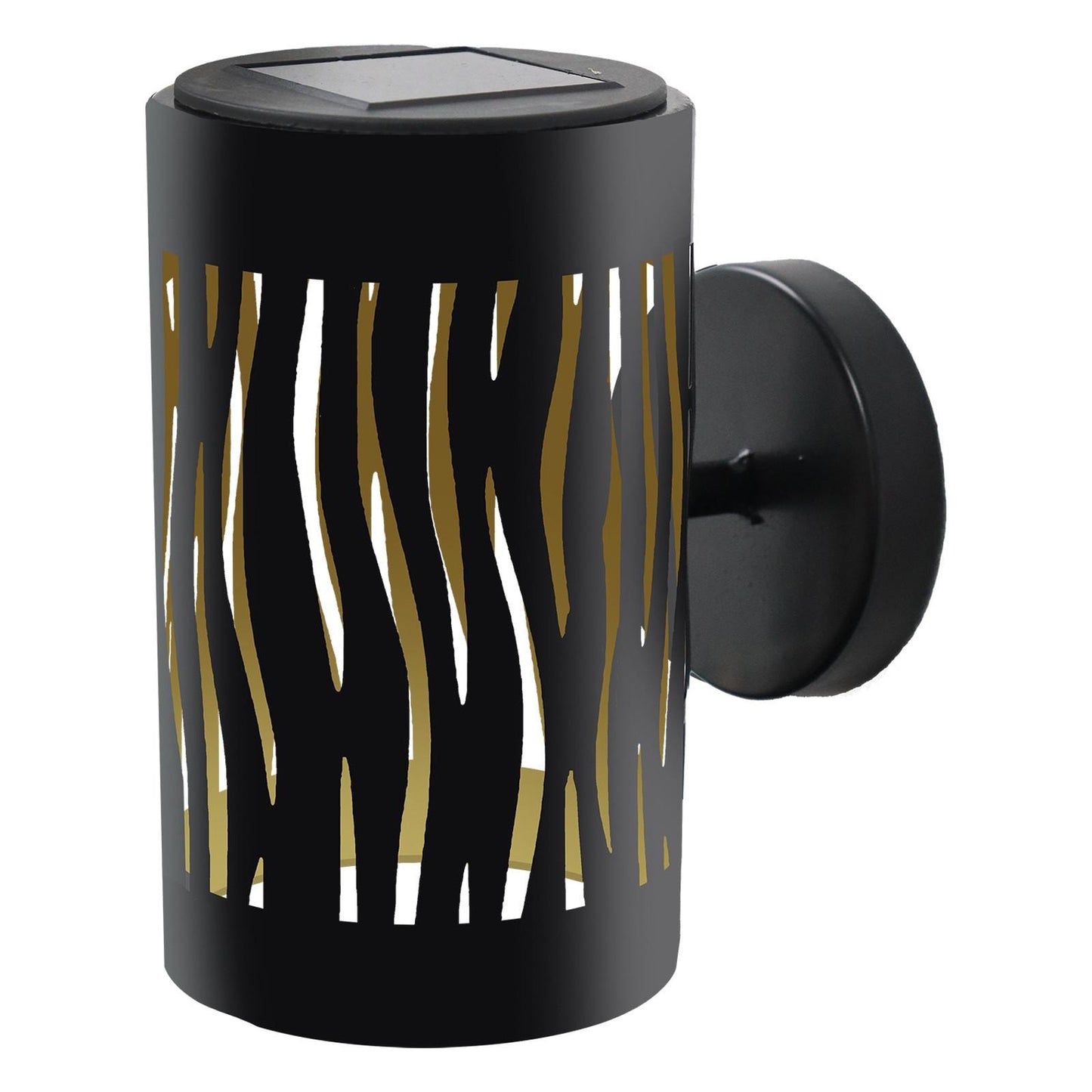 Metal Wave Wall Mounted Solar Light – 15.5 x 9.5 x 13.5 CM | Solar-Powered LED Outdoor Wall Sconce