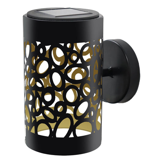 Metal Loop Wall Mounted Solar Light – 15.5 x 9.5 x 13.5 CM | Solar-Powered LED Outdoor Wall Sconce