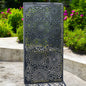 Large Metal Moroccan Solar Wall Panel – 70 x 30 x 5 CM | Solar-Powered Outdoor Wall Art | Weatherproof Decorative Garden Panel