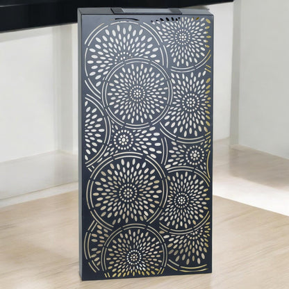 Large Metal Moroccan Solar Wall Panel – 70 x 30 x 5 CM | Solar-Powered Outdoor Wall Art | Weatherproof Decorative Garden Panel