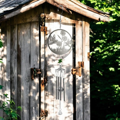 Bird Stainless Steel Hanging Wind Chime, Outdoor Garden Décor,Soothing Wind Bell with Nature-Inspired Design for Patios, Balconies & Gardens