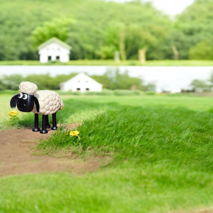 Shaun the Sheep  Timmy Garden Ornaments - Hand-Painted Metal Aardman Sculpture for Mum  Grandparents