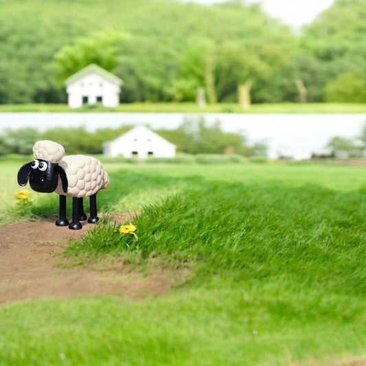 Shaun the Sheep  Timmy Garden Ornaments - Hand-Painted Metal Aardman Sculpture for Mum  Grandparents