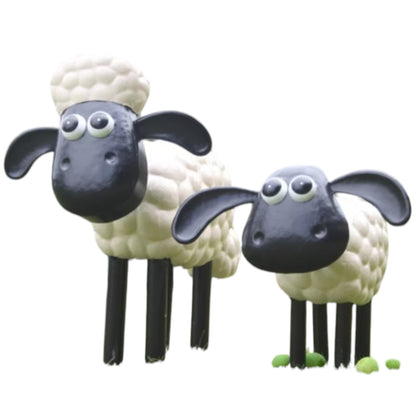 Shaun the Sheep  Timmy Garden Ornaments - Hand-Painted Metal Aardman Sculpture for Mum  Grandparents