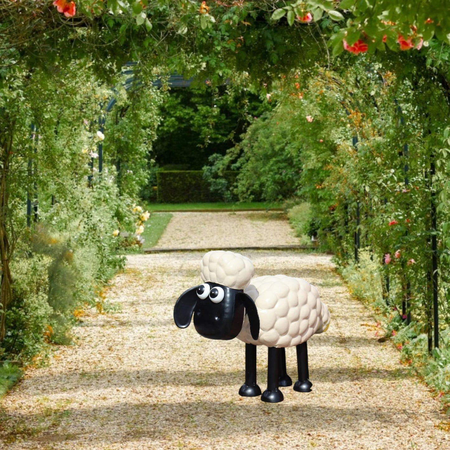 Shaun the Sheep  Timmy Garden Ornaments - Hand-Painted Metal Aardman Sculpture for Mum  Grandparents