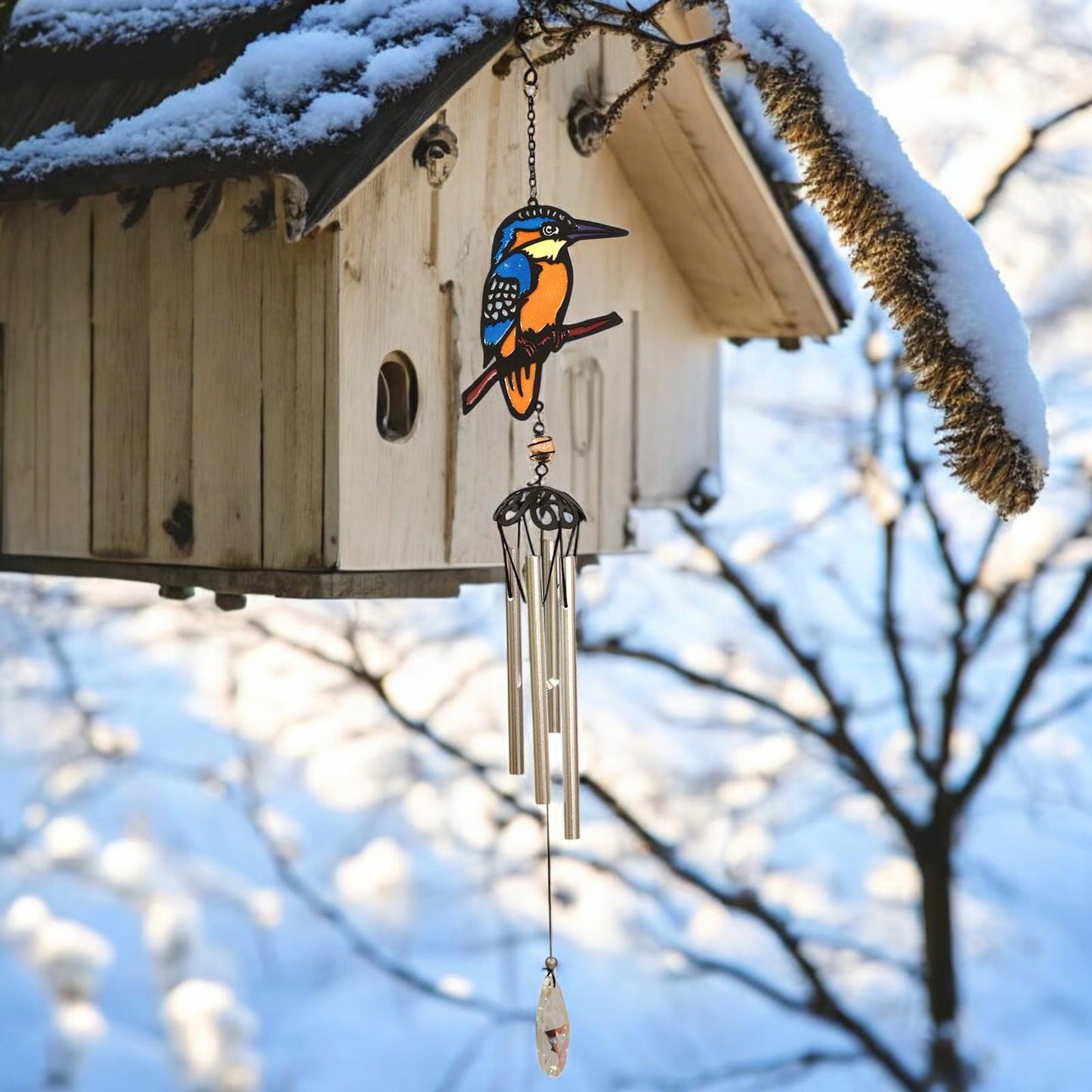 Suncatcher Kingfisher Wind Chime