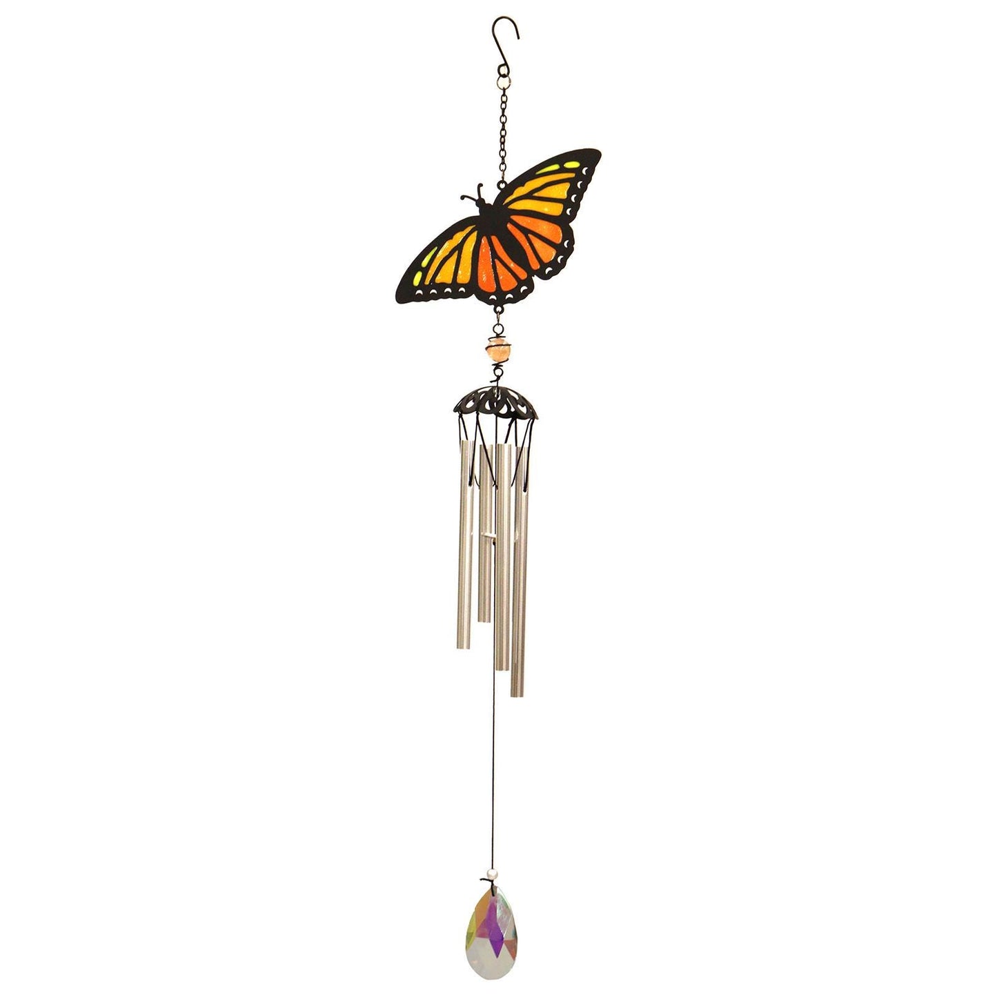 Suncatcher Orange Butterfly Wind Chime