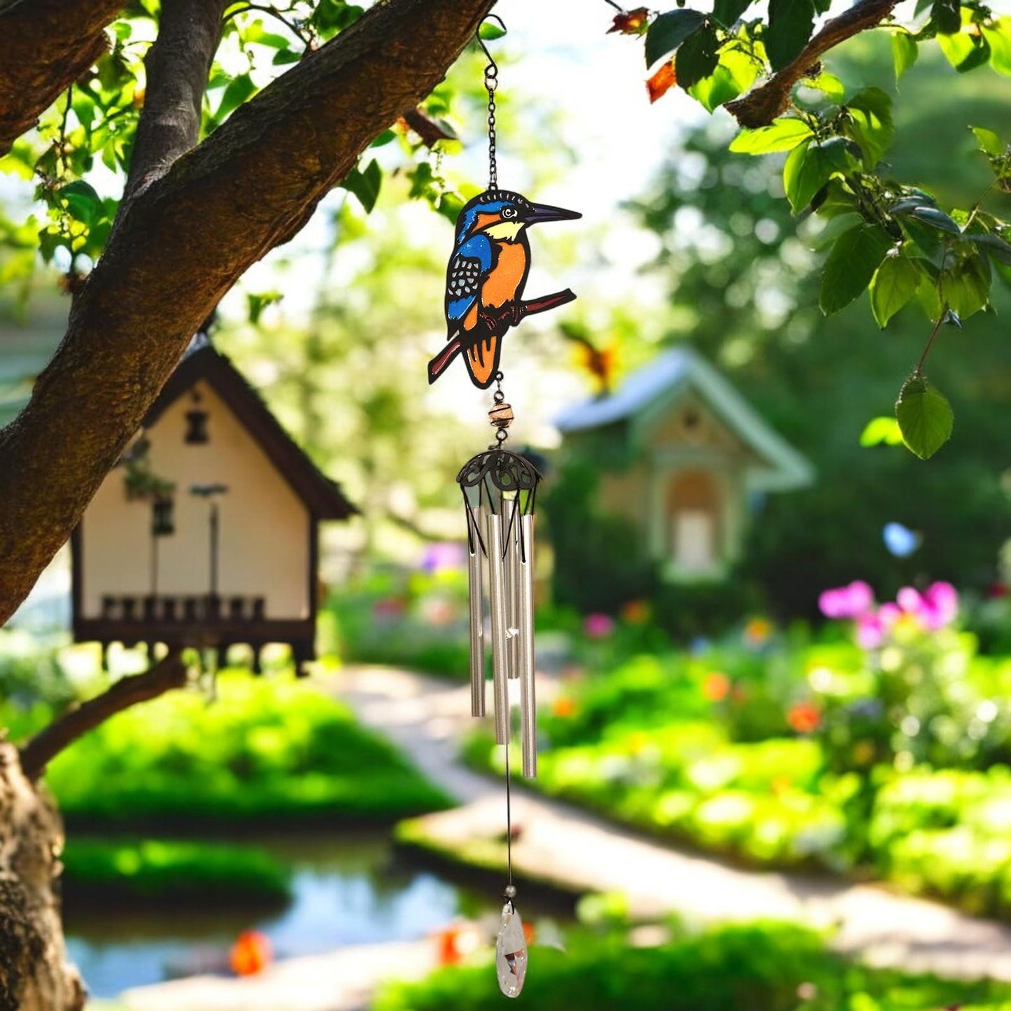 Suncatcher Kingfisher Wind Chime