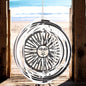 Sun Wind Spinner - Stainless Steel Hanging Garden Décor, Outdoor Metal Art, Solar-Themed Yard Ornament, Kinetic Spinner, Unique Gift