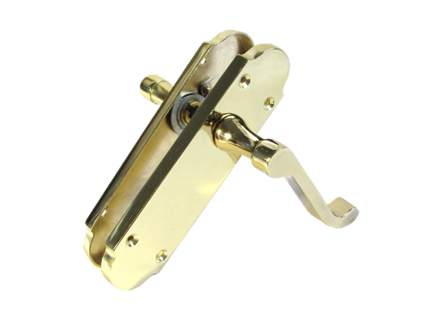 Modern Brass Internal Door Handles by Epsom – Latch Handles + Tubular Latch x4