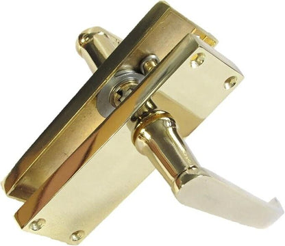 Door Handles Victorian Straight Lever Latch Brass Finish Interior DOOR HANDLE x6