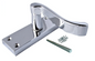 Modern Victorian Chrome Door Handles, Victorian Scroll Lever Latch Door Handles