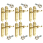 Door Handles Scroll Lever Latch Brass Finish Ashford Style Ashworth Interior x6