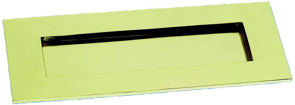 Victorian Style Solid Brass Polished Door Letter Plate - 10 " X 3 "