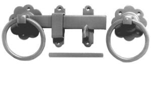 Haven Heritage Ring Gate Latch 180mm, 7 inch Gate Latch, Galvanised Gate Ring Latch - for Secure Wooden Gates Fastening, Durable & Reliable Gate Latch Solution - No.1136 Plain Ring Handled Gate Latch