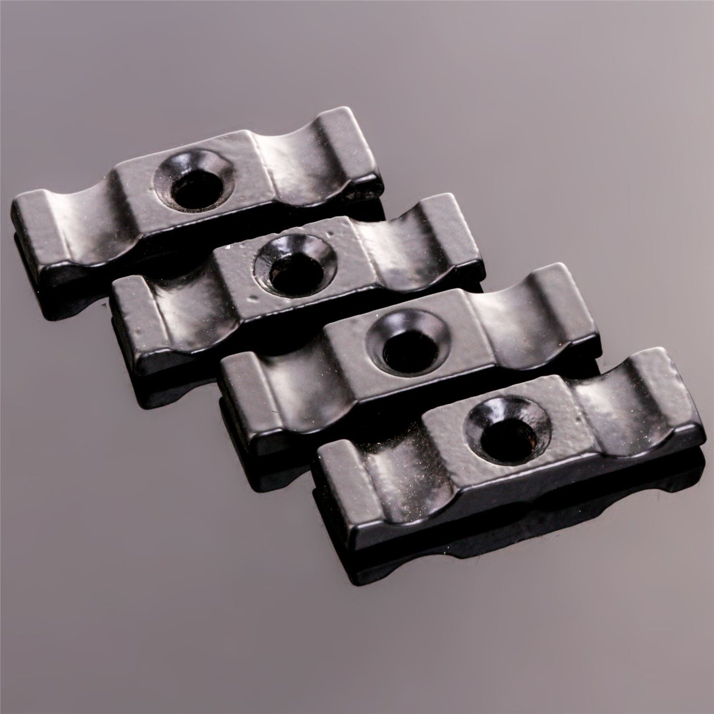 4X Black Extra Large 2" Turn Button Catches - Shed Door/Gate & Rabbit Hutch Latches