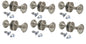 Queen Anne Reeded Mortice Door Knobs, Interior Door Knobs for Home, Round Internal Door Knob with Tubular Latch - Durable Satin Door Knobs (6 Pairs of KNOBS + Tubular Latch)