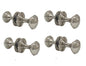 Queen Anne Reeded Mortice Door Knobs, Interior Door Knobs for Home, Round Internal Door Knob with Tubular Latch - Durable Satin Door Knobs (4 Pairs of KNOBS)