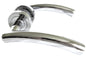 Arched T Bar Internal Latch, Essential Sets for Internal, Featuring Polished Chrome Finish, Door Latch Compatibility for Home & Office (1 Pair of Handles + Tubular Latch)