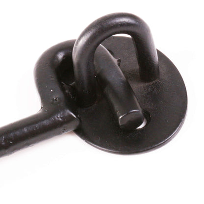 Classic Cast Iron Cabin Hook & Eye - 150mm/6" - Door/Gate Latch