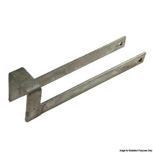 Perry Hinges - Galvanised Throw Over Loop, Narrow Pattern Gate Loop Latch with Heavy Throw for Field and Farm Gates, Field Gate Hardwarem, Gate Loop Latch, (12'') 300mm No.156N for 2'' Gates