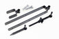1st Fix South Black 300mm (12") Double Strap Field Gate Hinge Set For 3" Gates
