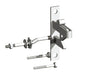 Birkdale Pre Pack Galvanized Self Locking Heavy Auto Gate Catch With Striker and Fixings