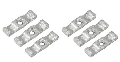 Haven Heritage 6 X Bright Zinc Plated Large 2" Turn Button Catches - Shed Door/Gate & Rabbit Hutch Latches