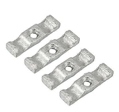 Haven Heritage 4 X Bright Zinc Plated Large 2" Turn Button Catches - Shed Door/Gate & Rabbit Hutch Latches