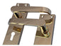 Victorian Straight Lever Latch Internal Lock Door Handles - Brass Plated Door Handles Internal, 150mm x 42mm Back Plate