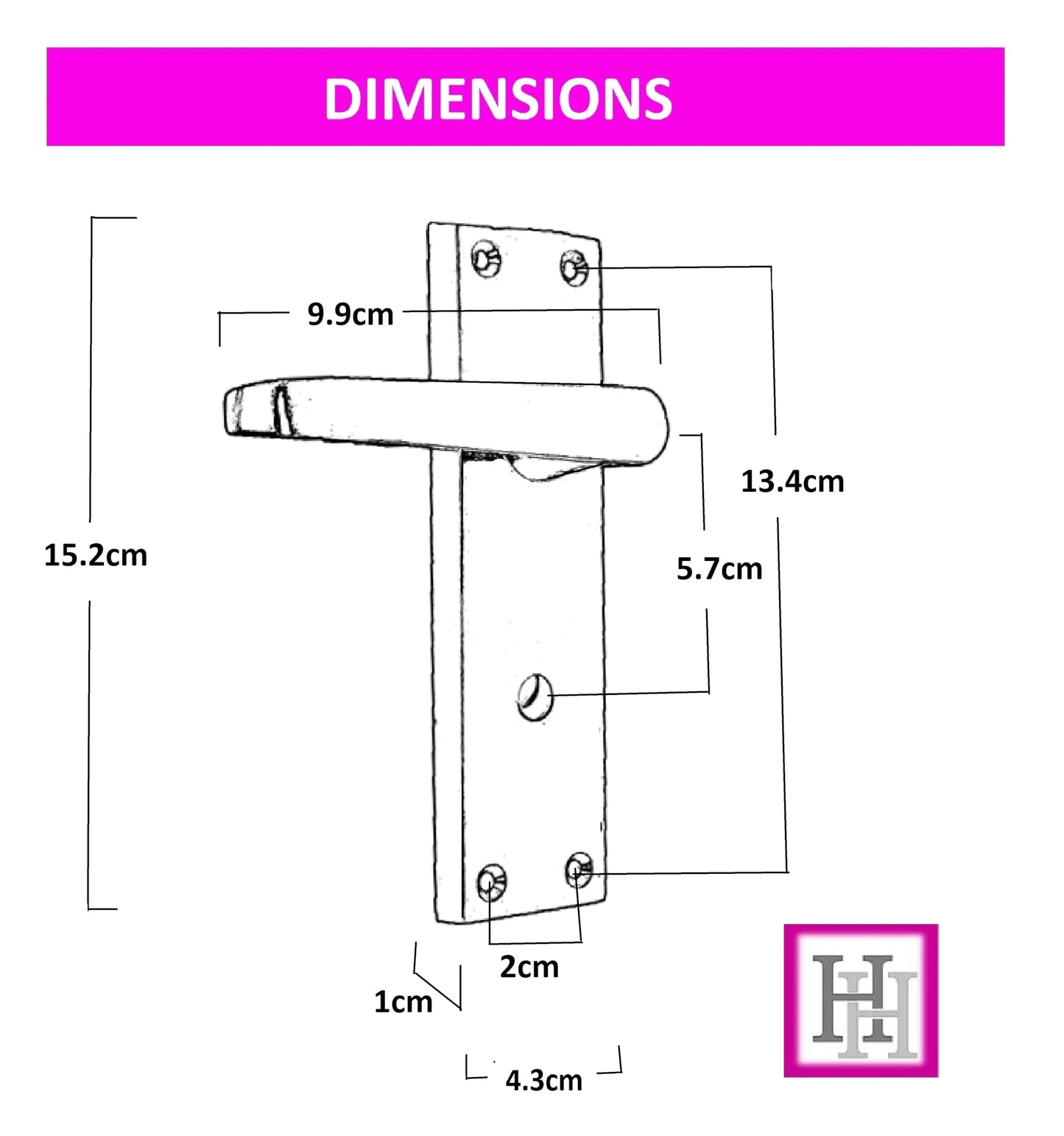 Door Handle Sets Victorian Straight Bathroom Lock Handles Brass Plated (Bathroom Lock Handle x 1)