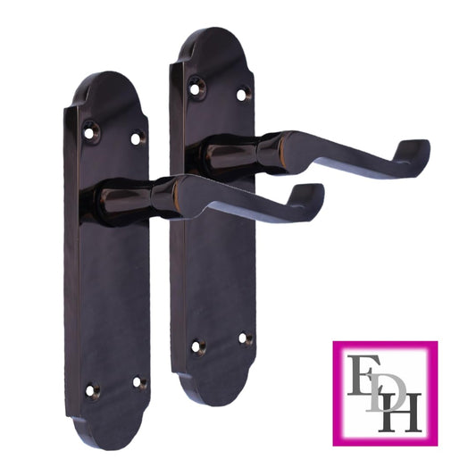 Black Nickel Internal Epsom Door Handles  for Internal Doors, 170mm x 42mm