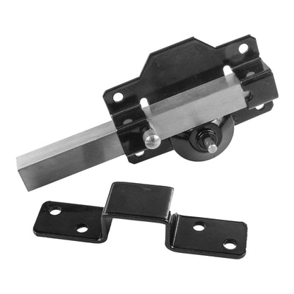 2 x Perry 1126A070BK 70mm No 1126 KA Single Locking Long Throw Locks with Elongated Keep and Stainless Steel Bar