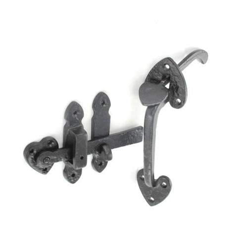 Black Antique Iron Gate Door Suffolk Thumb Latch 200mm