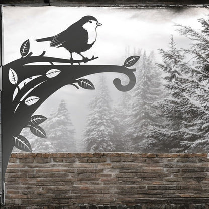 Epsom Door Handle Decorative Metal Robin Hanging Basket Bracket – Heavy-Duty Wall Hook for Planters, Bird Feeders & Outdoor Décor